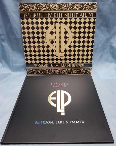 Emerson Lake & Palmer Fanfare 1970 - 1997 + Pledge CD UK Vinyl Box Emerson Lake & Palmer Fanfare 1970 - 1997 + Pledge CD UK Vinyl Box